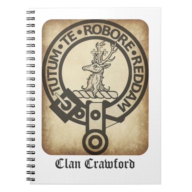Carnet Crawford Crest Badge Antique (Devant)