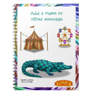 Carnet Crawford, painted circus crocodile