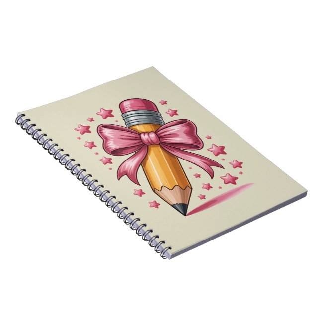 Carnet Crayon Coquette Arc Prof Appreciation École (Côté Droit)