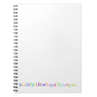Carnet Crayons arc-en-ciel ABC colorés Écriture manuscrit