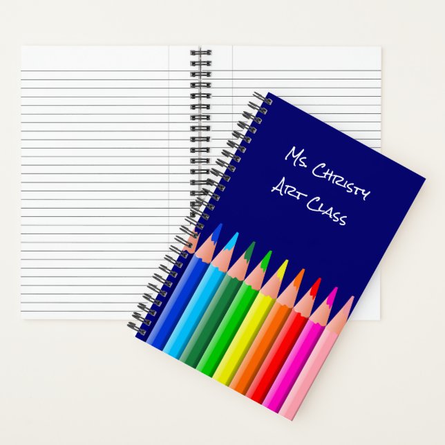 Carnet Crayons de couleur pour la rentrée scolaire (À l'intérieur)