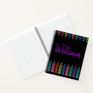 Carnet Crayons Doodles Skect Personnalisé, Retour À L'Éco