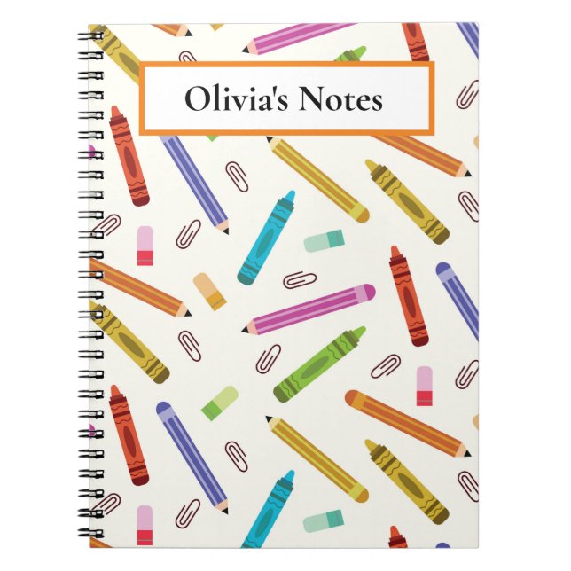 Carnet Crayons et modèle de crayons sur mesure pour l'éco (Devant)