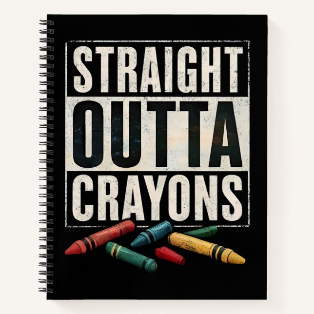 Carnet Crayons Outta droits (Devant)
