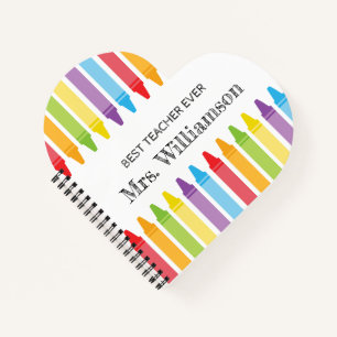 Carnet Crayons personnalisés Professeur Appréciation ca