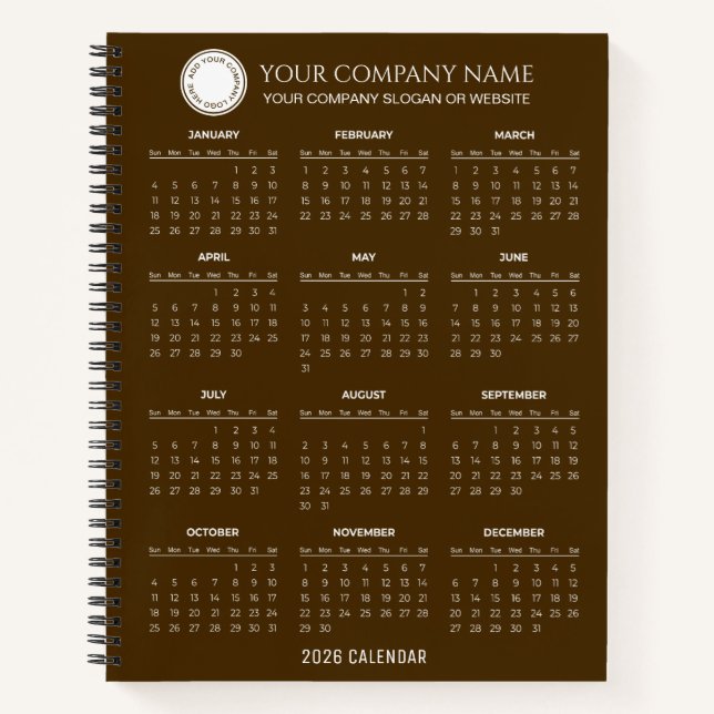 Carnet Create Your Own 2026 Company Calendar |  (Devant)
