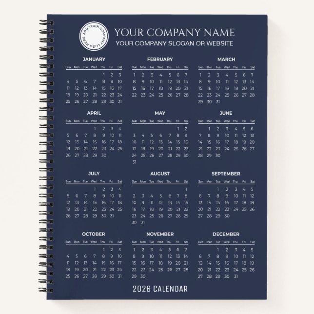Carnet Create Your Own 2026 Company Calendar |  (Devant)
