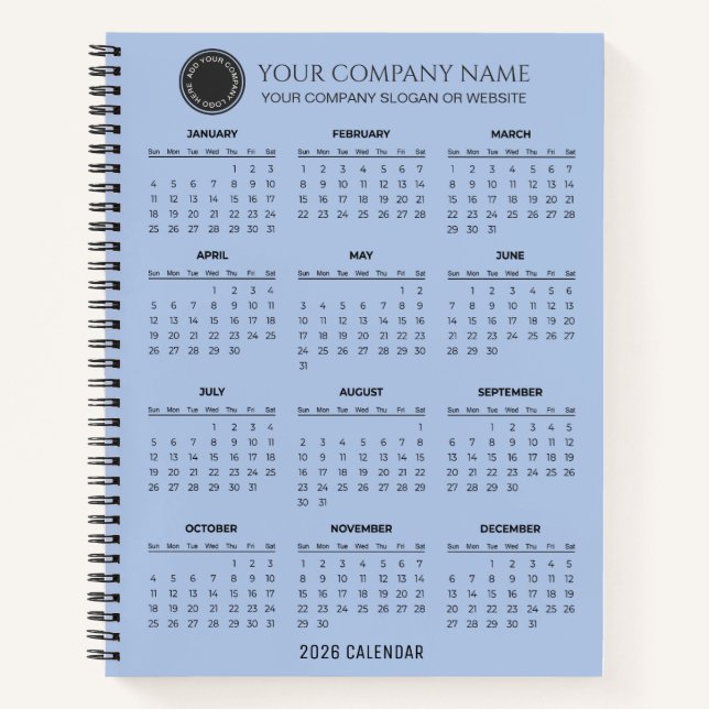 Carnet Create Your Own 2026 Company Calendar |  (Devant)