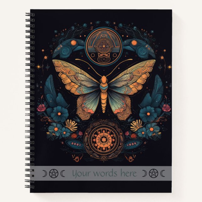 Carnet Create Your Own Floral Butterfly Totem (Devant)