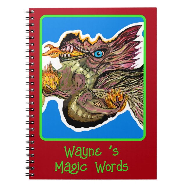 Carnet Create Your Own Magic Fire Dragon (Devant)