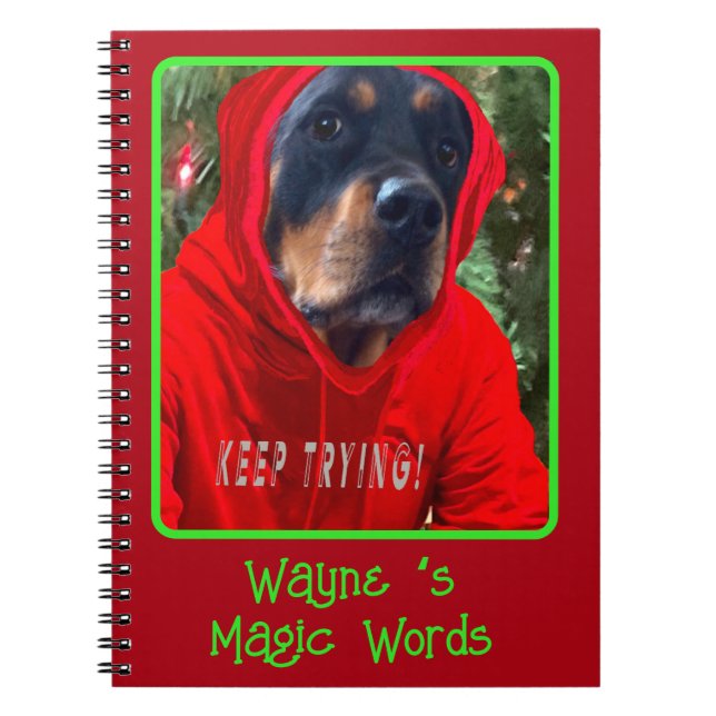 Carnet Create Your Own Magic Rottweiler Notebook (Devant)