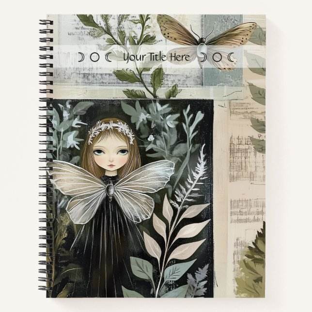 Carnet Create Your Own Surreal Butterfly Maiden Botanical (Devant)