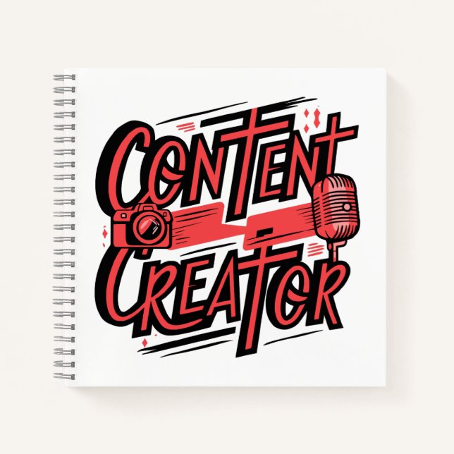 Carnet Créateur de contenu - Conception motivationnelle p (Devant)