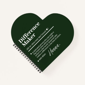 Carnet Créateur de différence personnalisé, cadeau d'appr