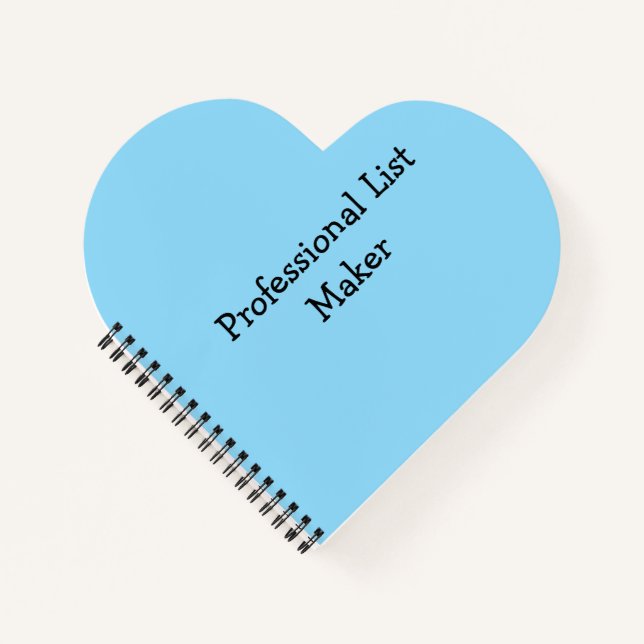 Carnet Créateur de listes professionnel (Devant)