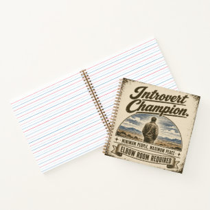 Carnet Création drôle de style vintage pour introverti