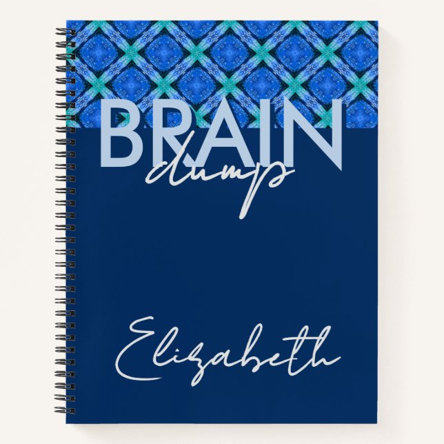 Carnet Creative Flow Brain Dump Mindset Organizer Blue (Devant)