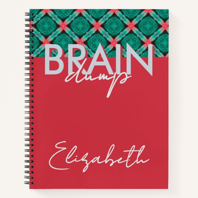 Carnet Creative Flow Brain Dump Mindset Organizer Coral (Devant)