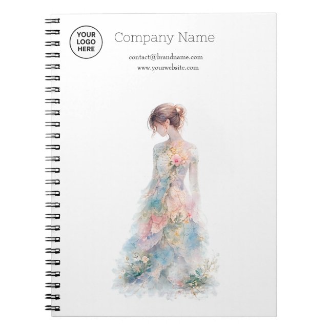 Carnet Créatrice de mode de mariage en couture à l'aquare (Devant)
