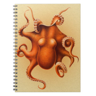 Carnet Créature du monstre de la mer d'Octopus Cephalapod