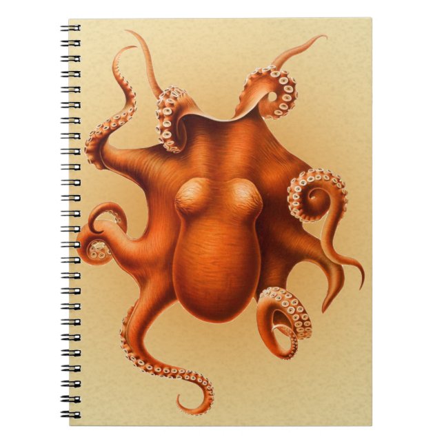 Carnet Créature du monstre de la mer d'Octopus Cephalapod (Devant)