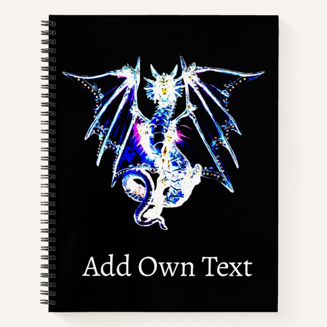 Carnet Créature Océanique Dragon Mythique Art Fantastique (Devant)