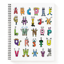 Créatures de l'alphabet fantaisiste | Alphabet en