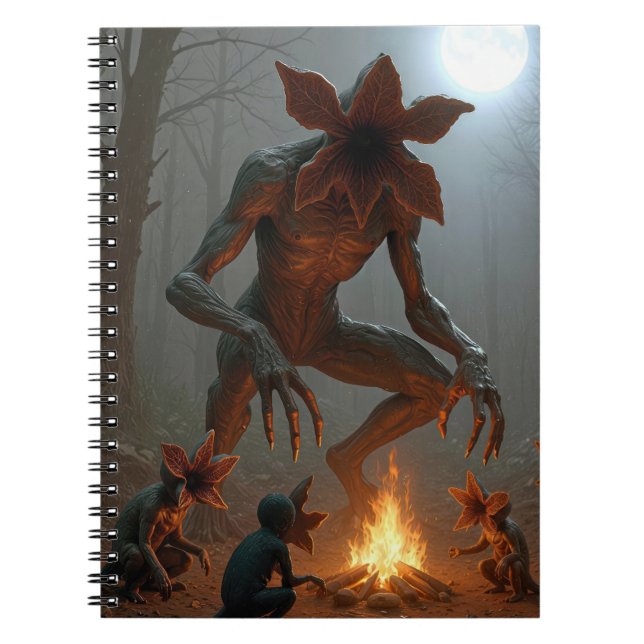 Carnet Créatures Démogorgon autour d'un feu de camp (Devant)