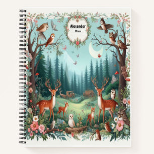 Carnet Créatures forestières personnalisées Forêt enchant