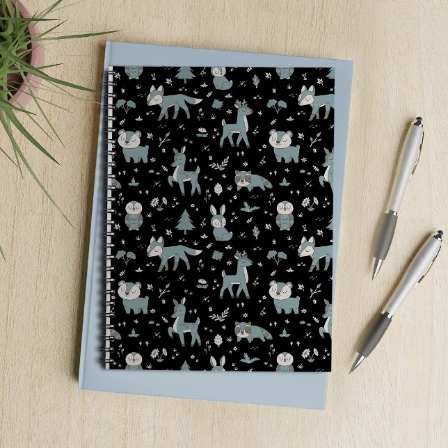 Carnet Créatures mignonnes des bois endormies à minuit (Créateur téléchargé)