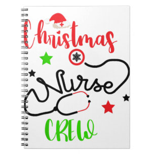 Carnet Crèche de Noël Reindeer Equipe de soins infirmiers