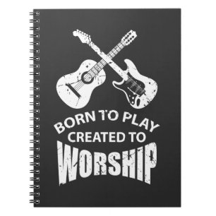 Carnet Créé pour adorer le joueur de guitare chrétien le