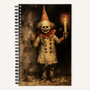 Carnet Creepmas Éffrayant gothique Vintage Clown