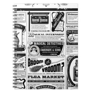 Carnet creepy newspaper