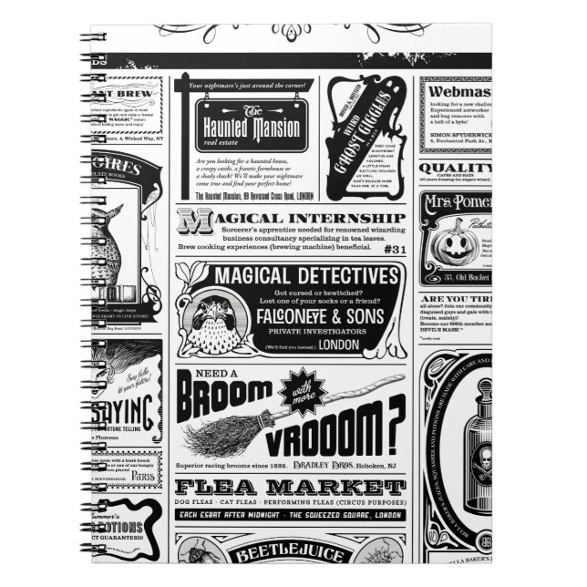 Carnet creepy newspaper (Devant)
