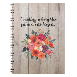 Carnet Créer un avenir plus brillant, un enseignant à la 