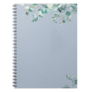 Carnet Créez vos propres Feuilles Dusty Blue Eucalyptus