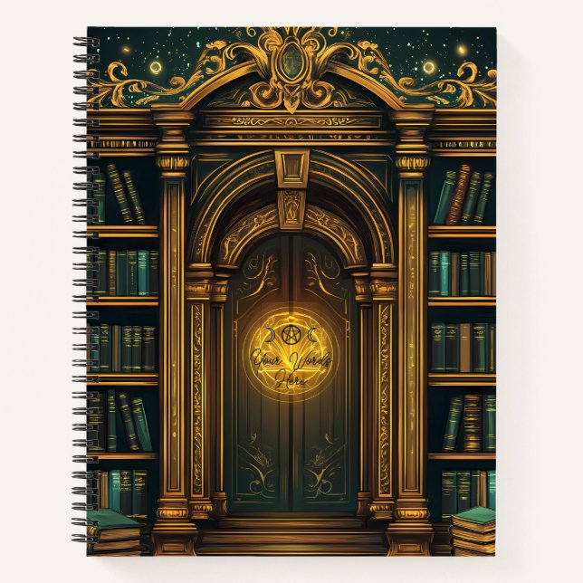 Carnet Créez Votre Propre Bibliothèque Secrète Enchantée  (Devant)