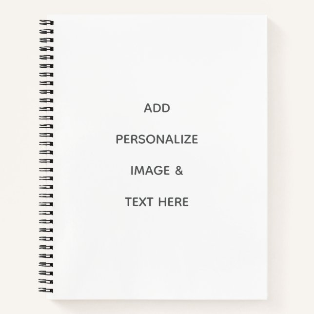 Carnet Créez votre propre blanc  (Devant)