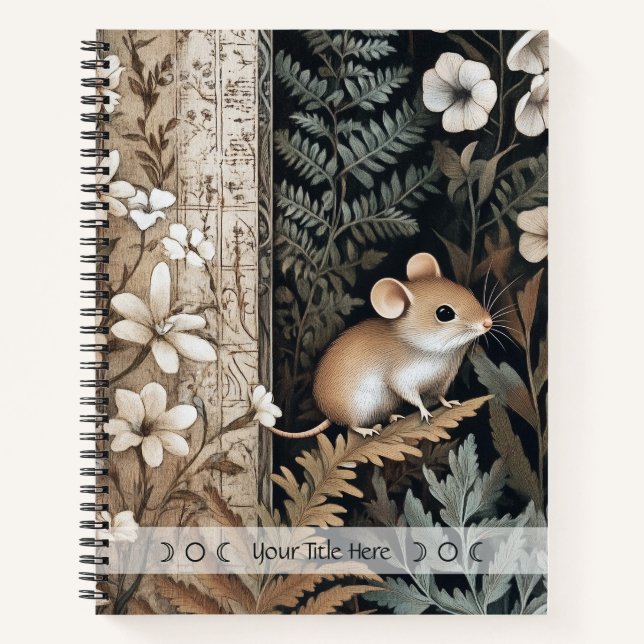 Carnet Créez votre propre botanique de souris brune (Devant)