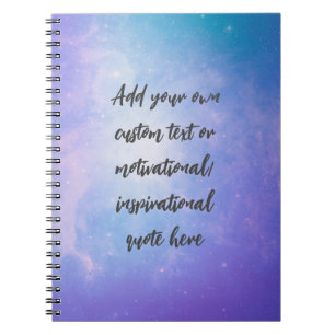 Carnet Créez Votre Propre Citation Motivationnelle Pastel