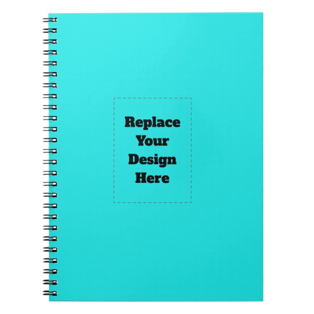 Carnet Créez votre propre cyan (Devant)