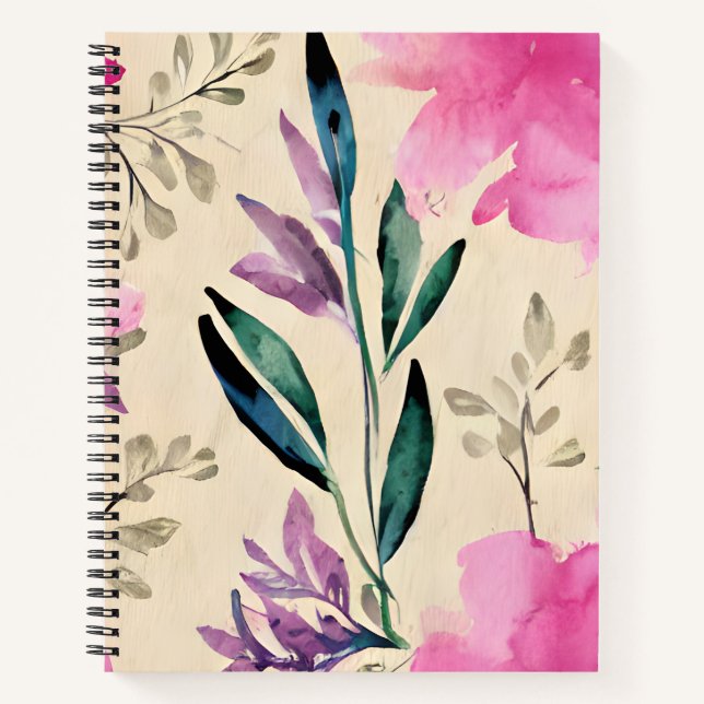 Carnet Créez votre propre Elégante aquarelle féminine (Devant)