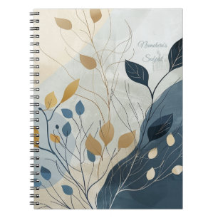 Carnet Créez Votre Propre Floral Minimaliste Crépuscule D