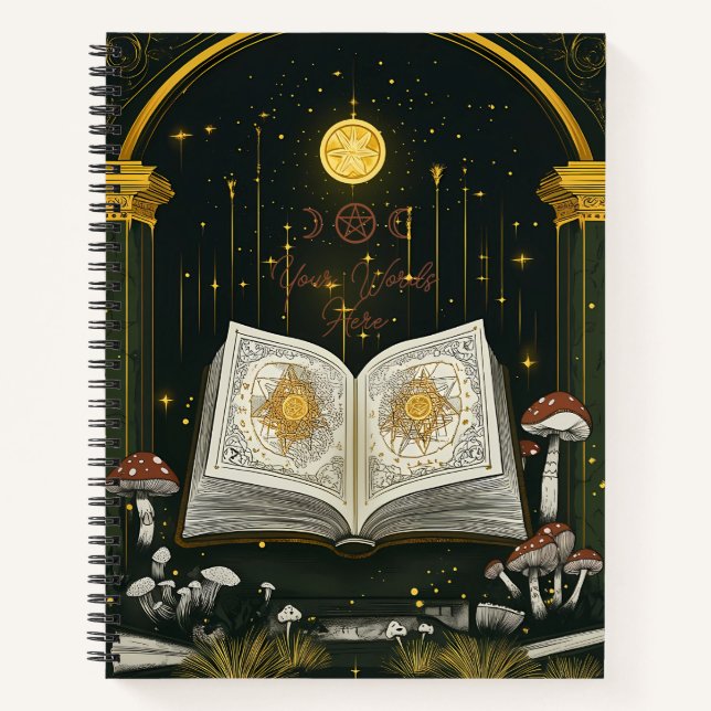 Carnet Créez Votre Propre Grimoire Botanique Mystique (Devant)