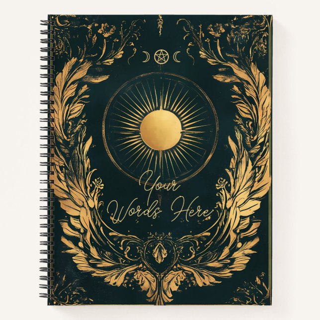 Carnet Créez Votre Propre Laurier Doré Céleste Solaire (Devant)
