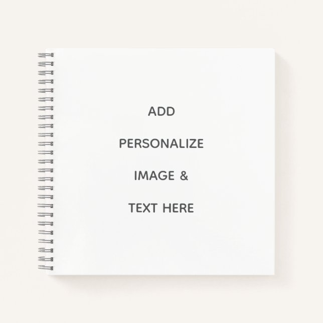 Carnet Créez Votre Propre Personnalisation (Devant)