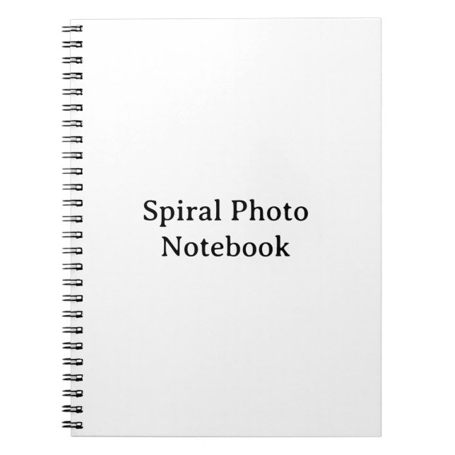 Carnet Créez votre propre photo spirale classique 6,5" x  (Devant)