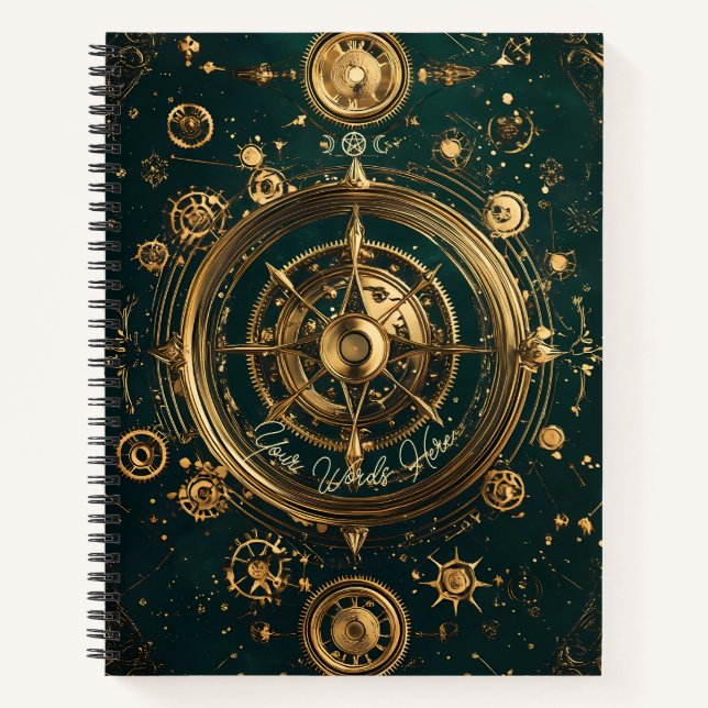 Carnet Créez Votre Propre Rose des Vents Steampunk Sarcel (Devant)