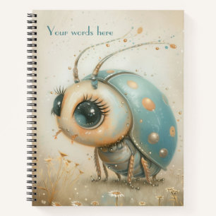 Carnet Créez Votre Propre Scarabée Petite Coccinelle Bleu